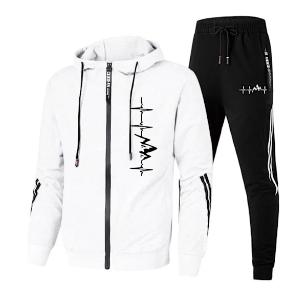 Heta erbjudanden Träningsoverall Herr Resesweatshirts för Herrar Daglig Klädsel Herrset Parkas Rock och Joggingbyxor Utomhus Sport Hoodie Sui M Not a set