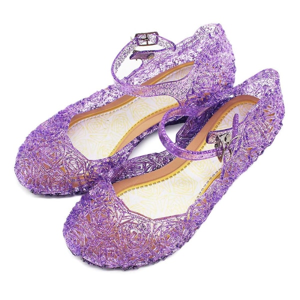 Disney Little Mermaid Ariel Prinsessdräkt Barnklänning För tjejer Cosplay Barn Karneval Födelsedagsfest Kläder Sjöjungfruklänning V 3-4T(size 110) shoes