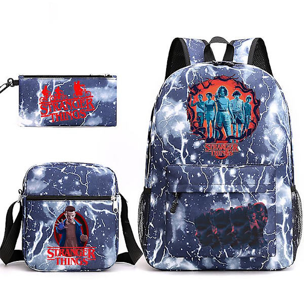 Stranger Things Ryggsäck Skolväska Stranger Things Trio-9