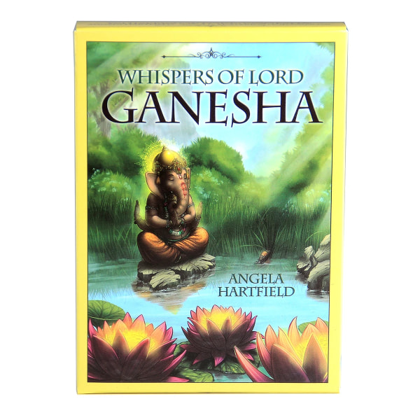 Whispers of Lord Ganesha Oracle Card Hot Sälj Tarot Cards For Divination Deck Kortspel Brädspelsböcker Elephant Headed God Toy Souls Journey