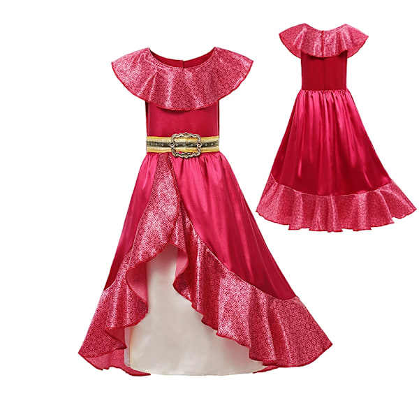 Disney Elena of Avalor Prinsessklänning för flicka 2024 Karnevalfest Barnkläder Födelsedag Cosplay Bal Klänning Outfit A Elena Dress 9-10T(150)