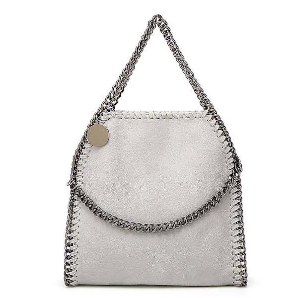 Crossbody-väskor för kvinnor Mode Axelväska Kedjeväskor Mode Portable Chain Woven Handbags GREY