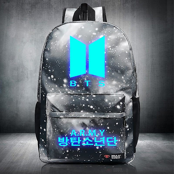 Bts Skolväska Ryggsäck Idol Perifer Luminous Ryggsäck