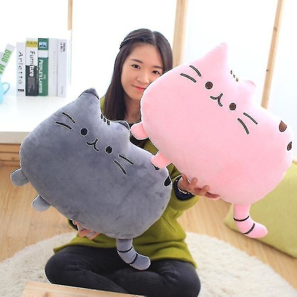 Niedlicher Keks Katze Plsch Spielzeug Auto Kissen Nette Katze Geschenkkissen Fr Geschenk.v5 Schwarz