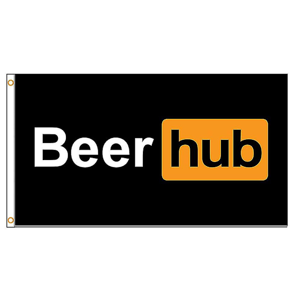 3x5 Ft Wub Pron Beer Hub Flagga Printed flaggor och banderoller för dekoration 60 x 90cm