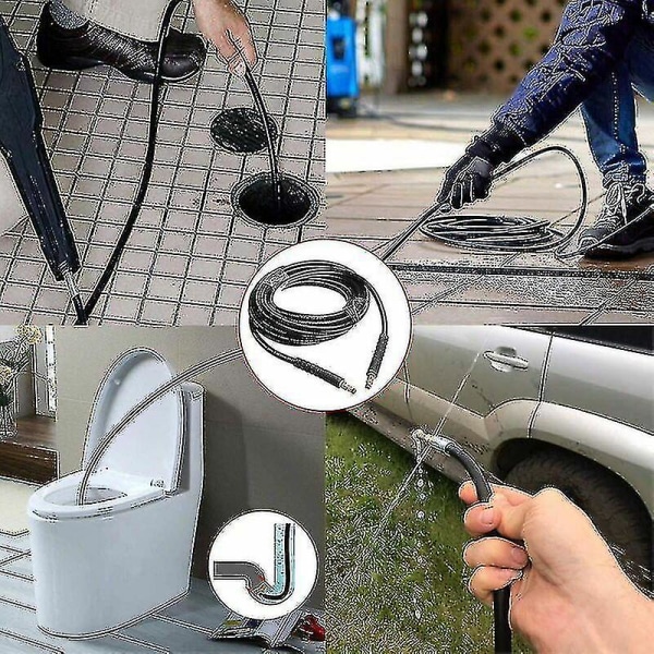 För Karcher K2 K3 K4 K5 K6 K7 (6m) Tryck S Rengöringsslang Rengöringssats 6m/8m/10m/15m() null none