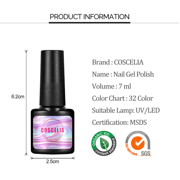 COSCELIA18 färgförlängningslimset fototerapilampa nagellim