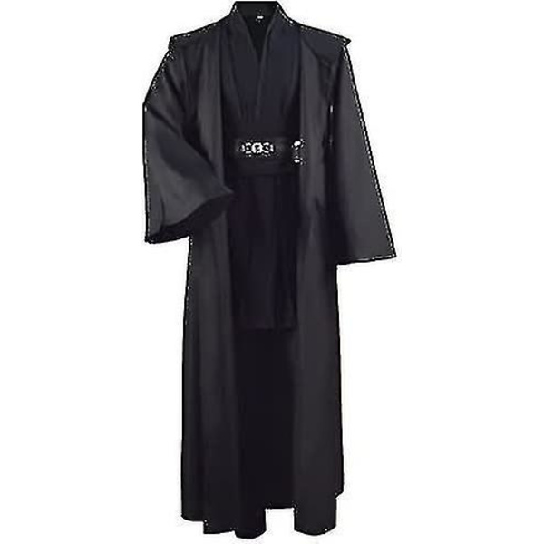 Vuxen Tunika Kostym För Jedi Outfit Skywalker Halloween Cosplay Kostym Huvrock Kappa Full Set Uniform Tre versioner White Large