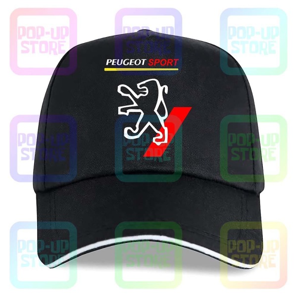 Peugeot Sport Racing Car Logotyp Bomull Truck Driver Kepsar Baseball Cap För Cap none