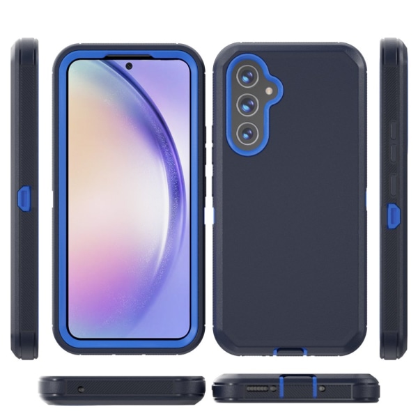 TASHHAR Samsung Galaxy A54 5G case med bältesklämma hölster Militärklass Heavy Duty 3 i 1 Stötsäker rustning Robust Hållbar för Galaxy A54 5G darkblueblue