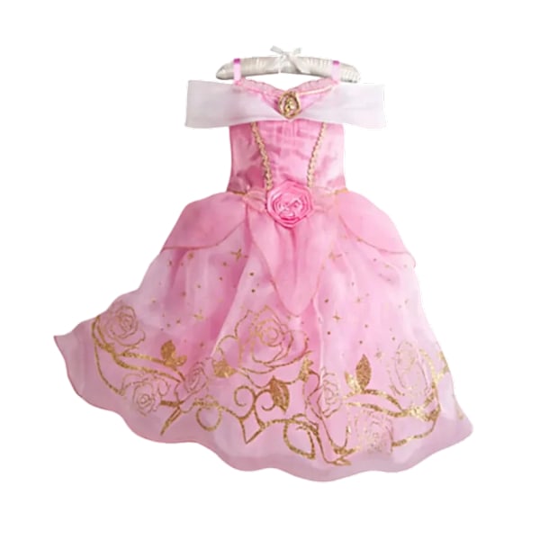 Disney Frozen Kostym Barn Elsa Prinsessklänning Anna Rapunzel Cosplay Kostym Baby Flickor Födelsedagsfestkläder 2-10 År Aurora Dress 18 4 Years