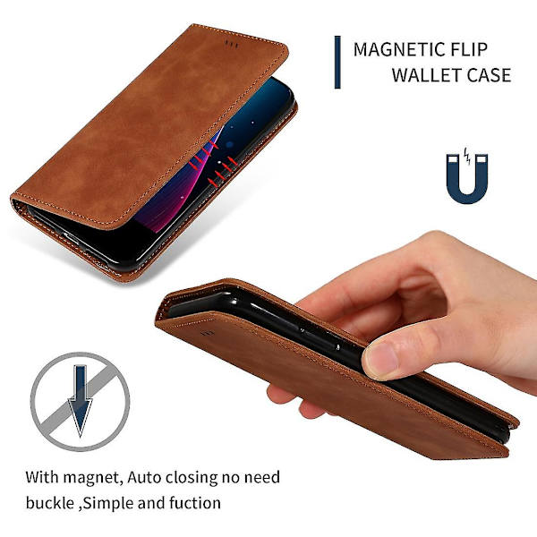 För Samsung Galaxy A51 5g Busines Case Brown