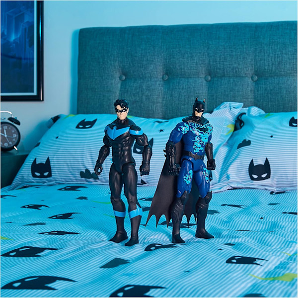 DC Comics Batman 12-tums Nightwing Actionfigur, Leksaker för pojkar från 3 år Nightwing