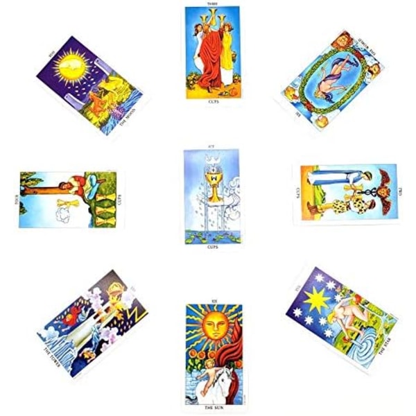 ANUFER 78st/ set Tarot kort Deck Board Framtida Berätta för dig Divination Spel Engelska utg å van H ä xor SN07408