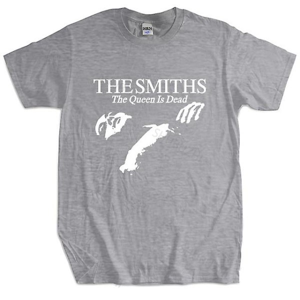 Smiths "the Queen Is Dead" - T-shirt, 1980-tals Indie Morrissey Plus Size Svart T-shirt för män grey XXL