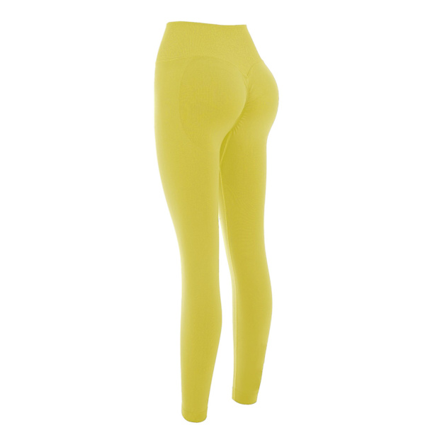 Yoga Tights Hip Lift Hög midja Yoga F14 Lemon yellow XL