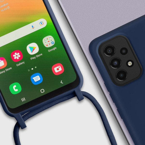 Samsung Galaxy A33 5G Halvstyvt case på 80 cm Blue