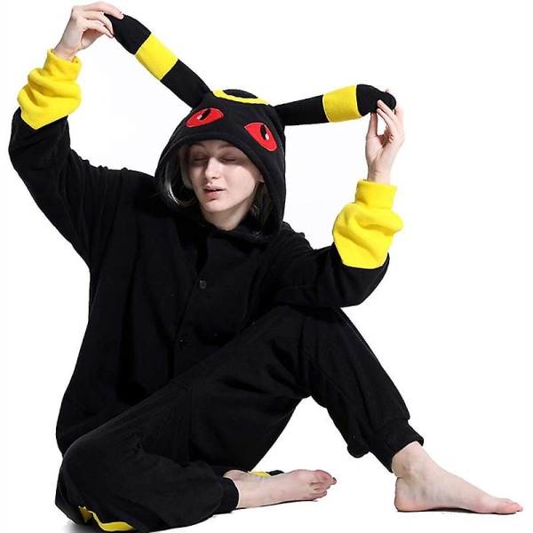 Umbreon Costume Helkroppspyjamas Halloween Christmas One-piece Kigurumi For Men Women M