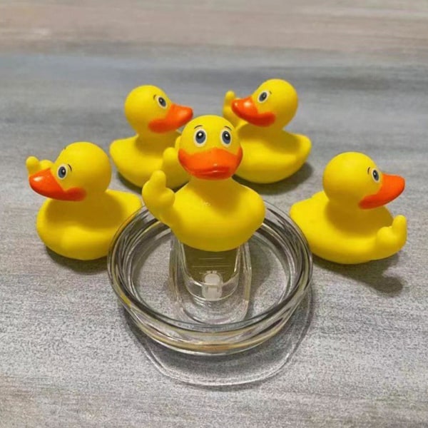 Rubber Duck The Finger, Car Dashboard Duck Decor, Duck Bath Toys Cute Float Badkar Duck P null none