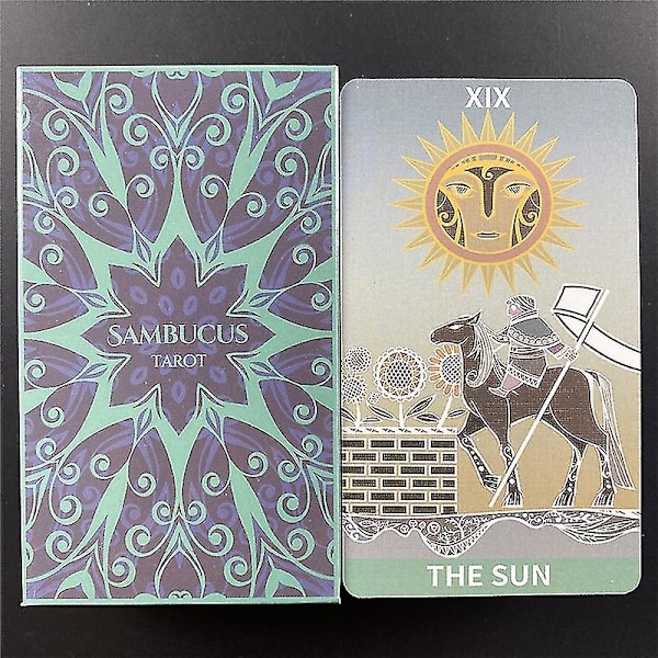 Tarotbrädspelskort Oracle Party Divination Poker Present schackbräde Full engelsk lek med Pdf Guidebok38st Ts160 null none