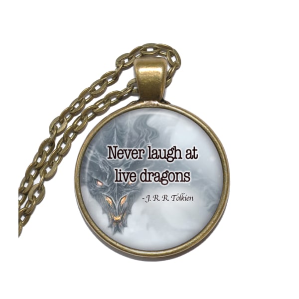 Halsband Brons Silver J. R. R. Tolkien Citat Quote Inspiration Brons