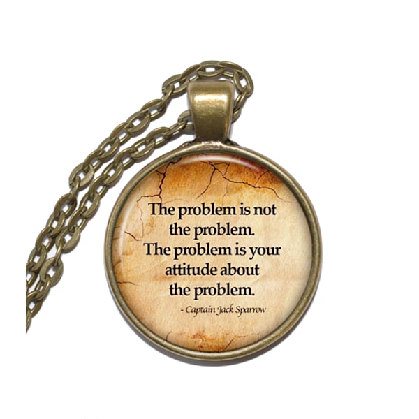 Halsband Citat Captain Jack Sparrow Pirates of the Caribbean Brons