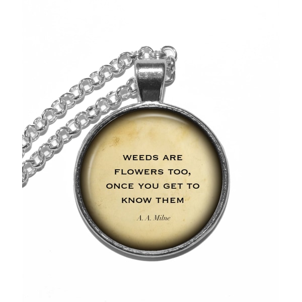 Halsband Brons Silver Nalle Puh Winnie the Pooh Citat Quote Ior Silver