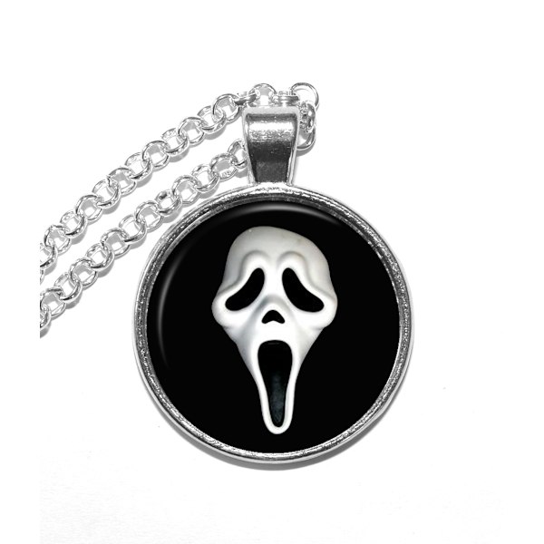 Halsband Brons Halloween Scream Scary Movie Silver