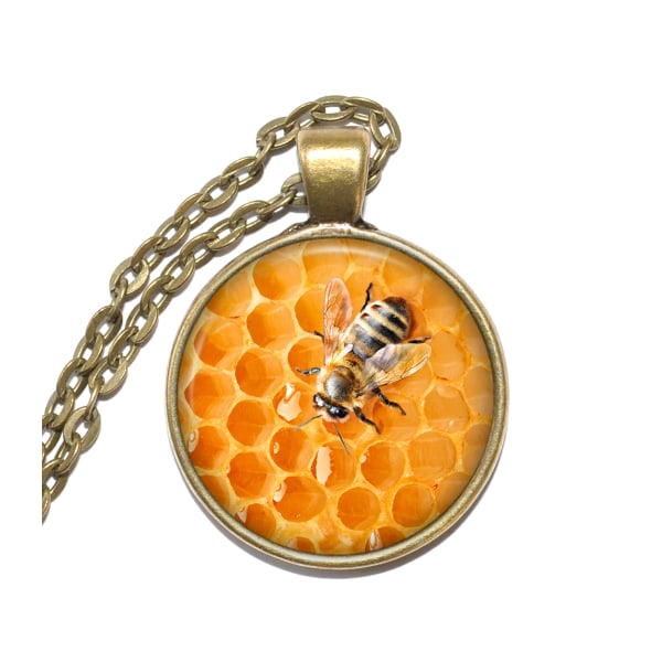 Halsband Nickelfritt Bi Honung Bee Honey Brons