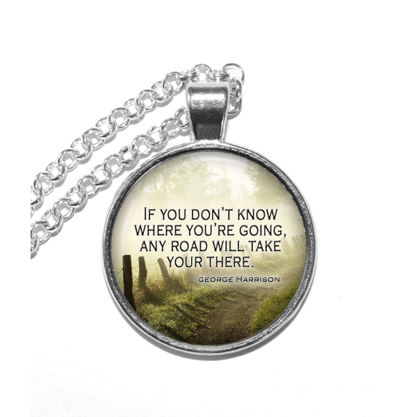 Halsband Brons Silver Citat Quote George Harrison Inspiration Silver