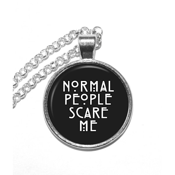 Halsband Brons Silver Citat American Horror Story Quote Silver