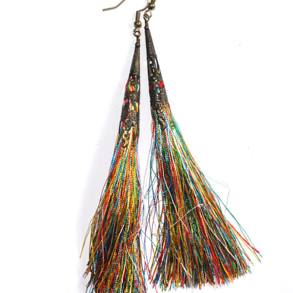 Örhängen Boho Tofs Shoulder Dusters Multicolor