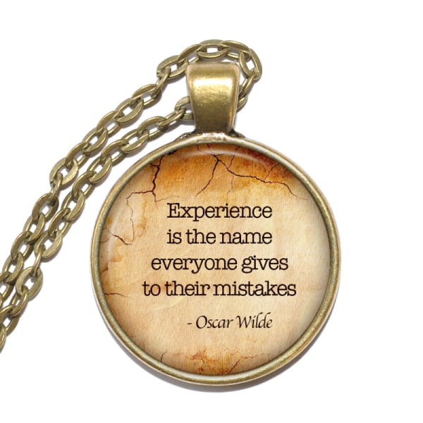 Halsband Brons Silver Oscar Wilde Citat Quote Brons