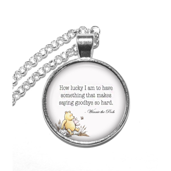 Halsband Brons Silver Citat Quote Nalle Puh Winnie the Pooh Silver