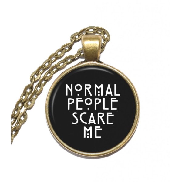 Halsband Brons Silver Citat American Horror Story Quote Brons