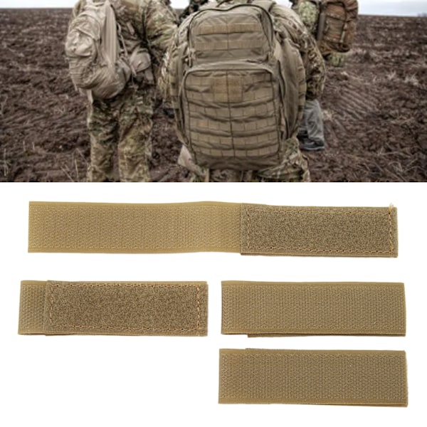 4 st kardborreband nylon kardborreband molle fästplatta för träningsväst jakt skytte spel khaki