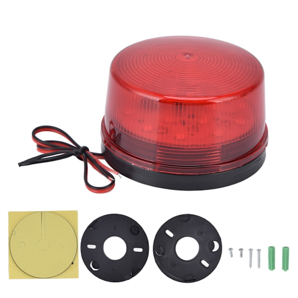 LED Car Strobe Light DC12V 5W 15 LEDs Multipurpose LED Traffic Warning Light for Cars Trucks BusesRed