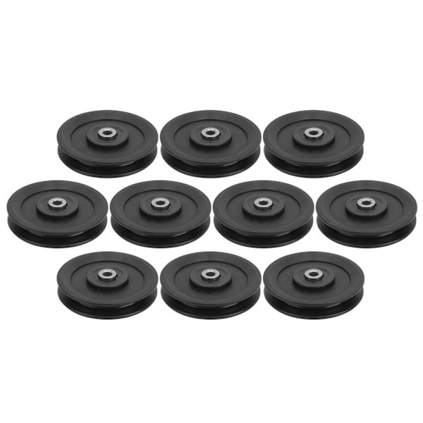 10pcs 115mm Nylon Fitness Bearing Pulley Home Gym Attachments Exercise Strength Training Accessory