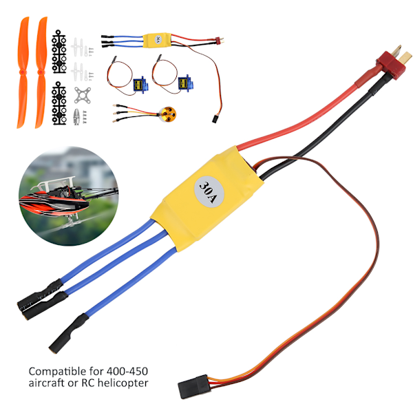 A2212 1400KV borstlös motor 30A ESC SG90 9G Micro Servo 8060 propeller för RC-plan (1400KV motor 30A ESC 9G servo 8060 propeller)