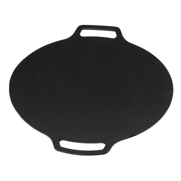 Korean Grill Pan, jossa on tarttumaton 6-kerroksinen pinnoite kaasugrillille, pyöreä, kaksiosainen BBQ-paistinpannu ulkokäyttöön, retkeilyyn, 25 cm/9,8 tuumaa