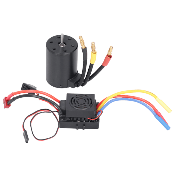 3650 Vattentät 3900KV Borstlös Motor 60A Borstlös ESC Delar Set för 1/10 RC Bil