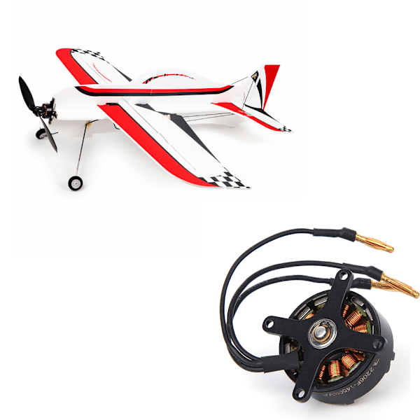 2206 Metall Svart 1450KV 20A Adapter ESC RC Borstlös Motor för Radiolink A560 Fast Vingbyte Svart