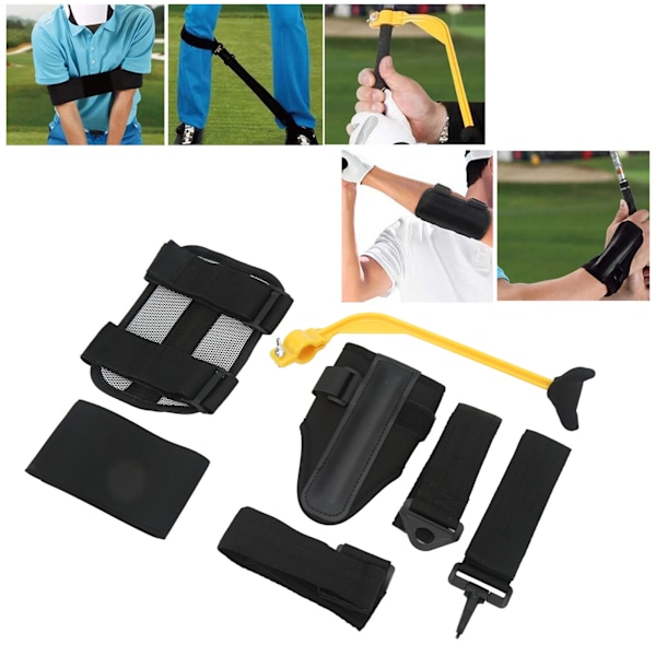 5 stk. Golf Swing Trainer PVC Neopren Holdningskorrektion Arm Band Trainer Håndled Fastgjort Bånd Benstang Korrektor