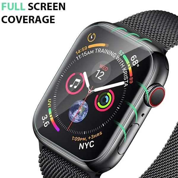1-5st Skärmskydd Hydrogel Film för Apple Watch 7 6 SE 5 4 3 2 1 38MM 40MM 41MM 42MM 45MM Apple Watch Skärmskydd 3pcs Series 456 SE 44mm