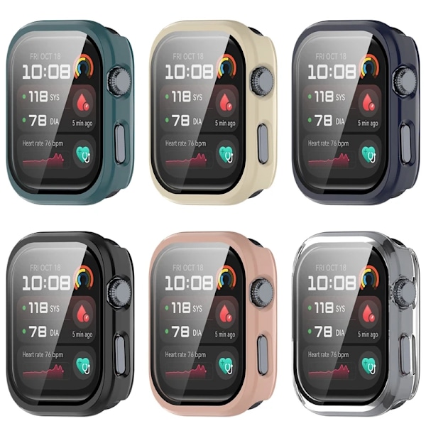 Glas+Fodral För Huawei Watch D2 Skärmskydd Anti-repa Skyddande PC Stötfångarskal för Huawei Watch D 2 WatchD2 Tillbehör Blue Huawei Watch D2