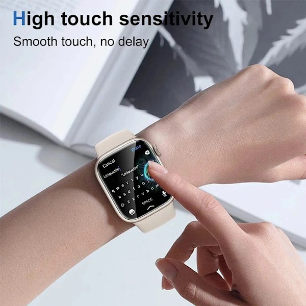 Skärmskydd för Apple Watch 46mm 45mm 41mm 44mm 40mm 42mm 38mm 49mm Klar Hydrogel Film iWatch Series Ultra 10 9 8 7 6 SE 3 Series 456 SE 44MM 5PCS