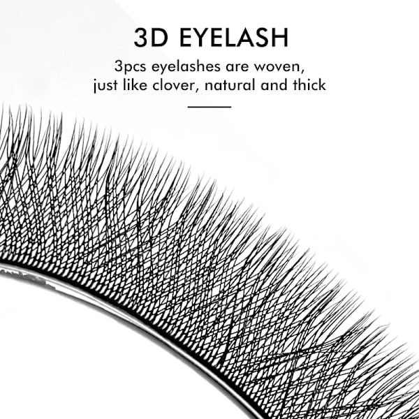 Natuhana Lashes 3D W Form Matt Ögonfrans Extension Klöver Fans Ögonfransar Individuell Premade Ryska Volym Fan Mink Falk Sminka 0.07mm LC