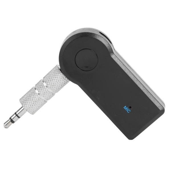 Transmetteur récepteur Audio Stéréo sans fil, Bluetooth 5.0, för adapter AUX 3,5 mm, stödjande Mode veille och accessoire d'appel mains libres Black