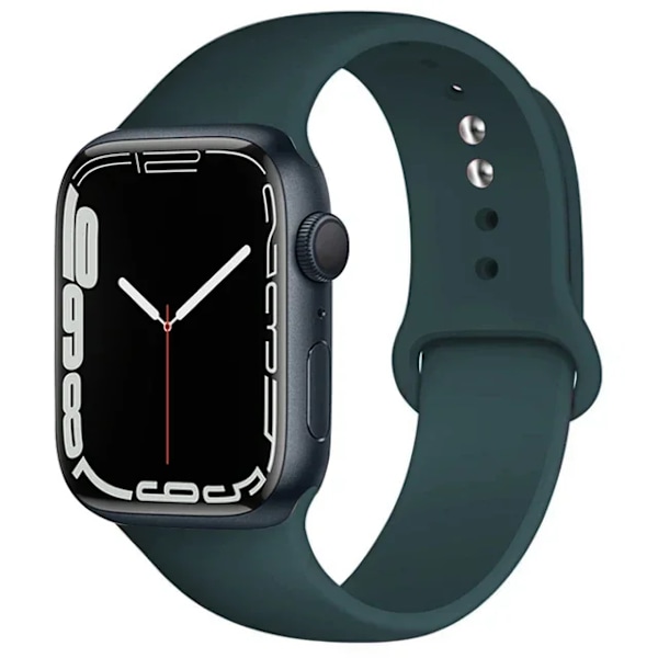 Silikonarmband för Apple Watch-armband 44mm 45mm 40mm 41mm 42-38mm 45 mm sportarmband iwatch serie 8 7 6 5 4 3 SE 9 Ultra 2 49mm 25 olive green 42 44 45 49-46mm M-L