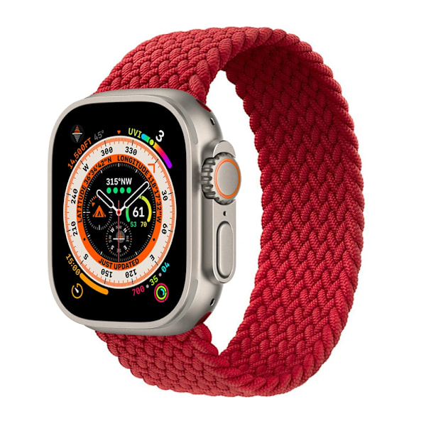 Strap För Apple Watch Band 44Mm 40Mm 45Mm 41Mm 49Mm 42Mm 38Mm Bragad Solo Loop Iwate Serie 9 Se 8 7 6 5 4 Ultra 2 5red 42mm 44mm 45mm